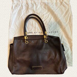 Marc by Marc Jacobs "Too Hot To Handle" Purple Pebbled Leather Satchel